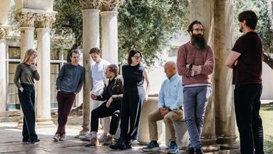 Laude Institute founding team on campus